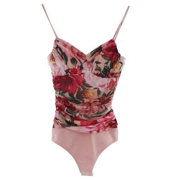 Express Tops - Express Body Contour Bodysuit Womens XXS Pink Romantic Fairy Grunge Garden Party